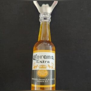 Corona Extra Bottle Opener with Silver and Yellow Accents